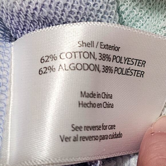 Wildfox New Cropped Tie Dye French Terry Hoodie size M - Picture 8 of 12